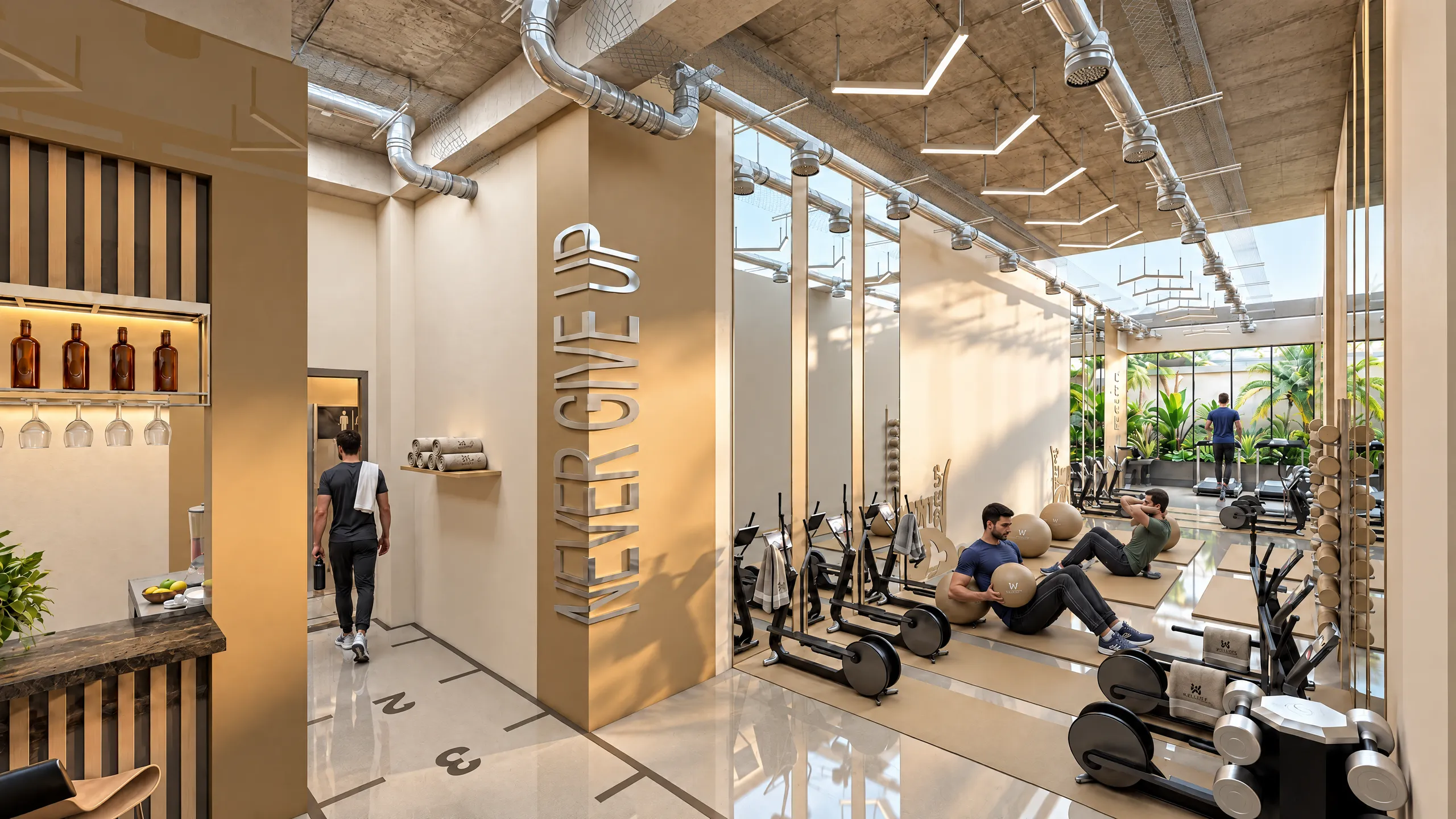 آي ماناس · المرافق المشتركة · Fitness salonu